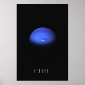 Neptune - Windy Blue Giant of the Yttre Solar Poster