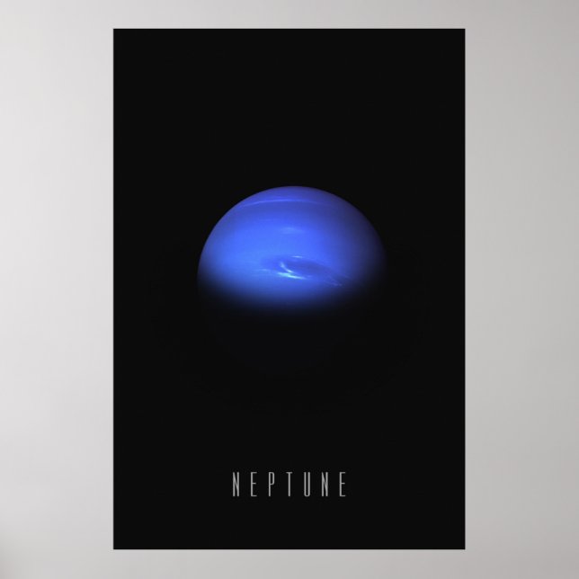 Neptune - Windy Blue Giant of the Yttre Solar Poster (Framsidan)