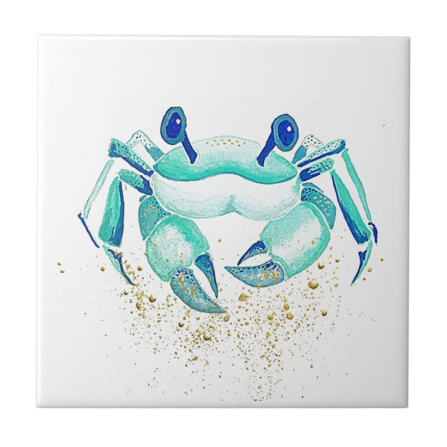 Neptunes krabba kakelplatta (Framsidan)