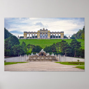 Neptunfontänen och Gloriette, Schönbrunn slott Poster