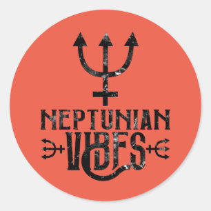 Neptunian Vibes Esoteric Astrology Zodiac Neptune Runt Klistermärke
