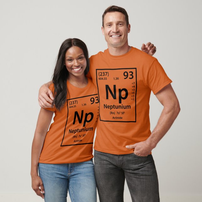 Neptunium Inslag (svart) T-Shirt (Unisex)
