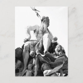 Neptuns fontän i Berlin, Tyskland Vykort