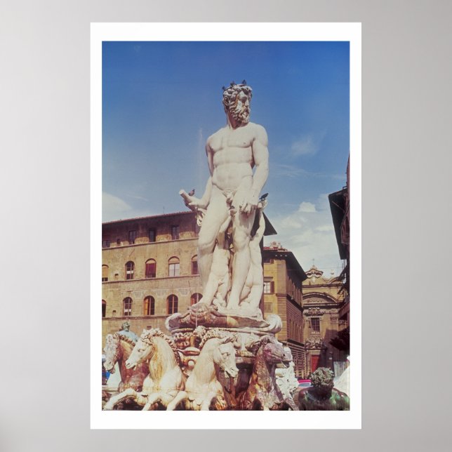 Neptuns Fontän, närmare uppgifter om N:s figur Poster (Framsidan)