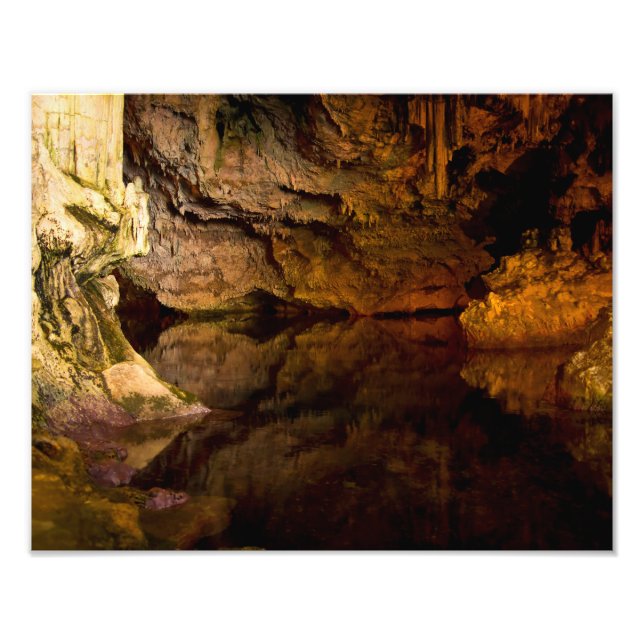 Neptuns fotoavtryck av Grotto, Sardinien Fototryck (Framsidan)