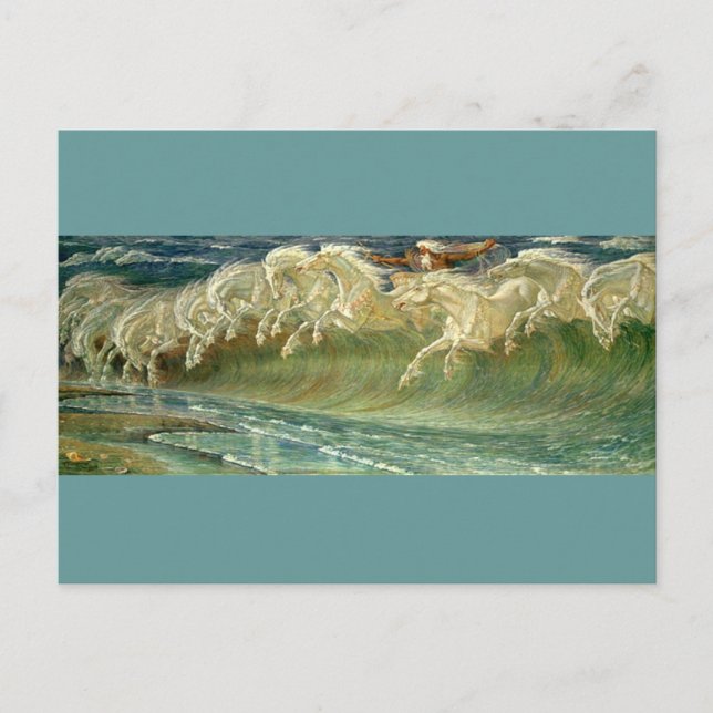 Neptuns hästar vykort (Framsida)