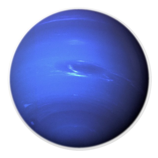 Neptunus Vacker Blå Sol Systemet Planet Fiskarna Knopp (Framsidan)