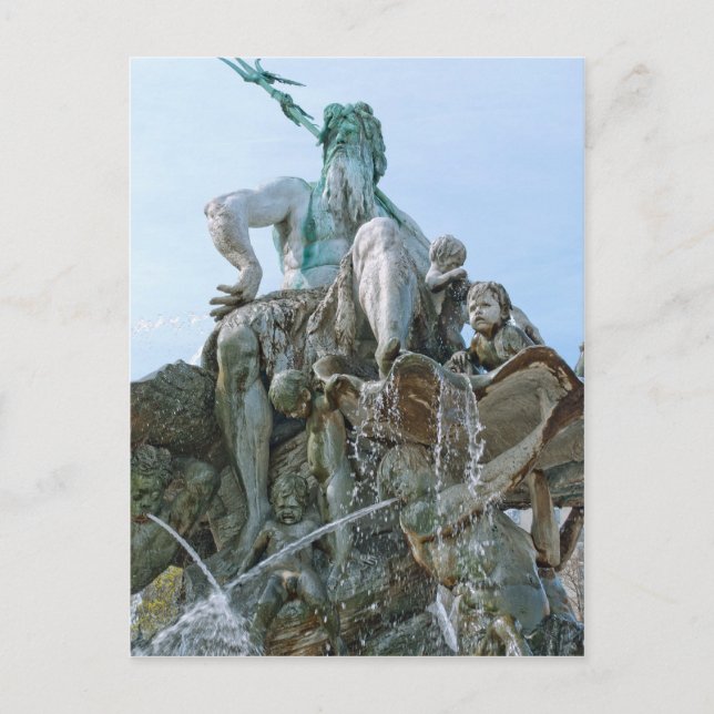 Neptunusfontänen i Berlin Vykort (Framsida)