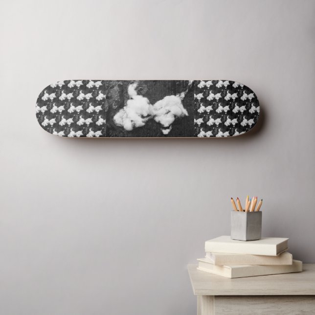ner fluffig skateboard (Väggkonst (Horz))