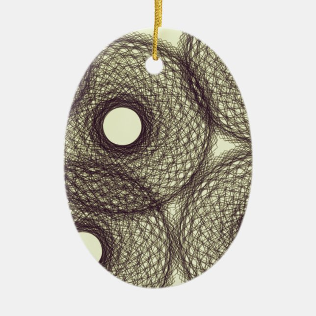 ner i mörkret julgransprydnad keramik (Framsidan)