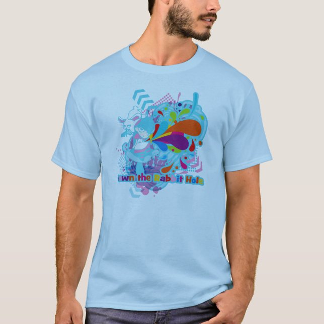 Ner kabbit-Hål T-shirt (Framsida)