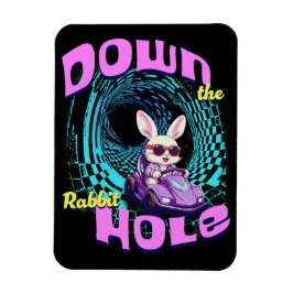 Ner kaninen Hål Flex Magnet