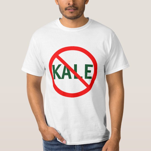 Ner med Kale T Shirt (Framsida)