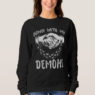 Ner med mina demoner och satellitockult t shirt
