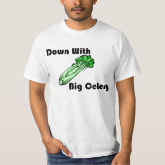 Ner med stor selleri t shirt