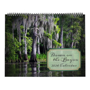 Ner på Bayou 2024 Calendar Kalender