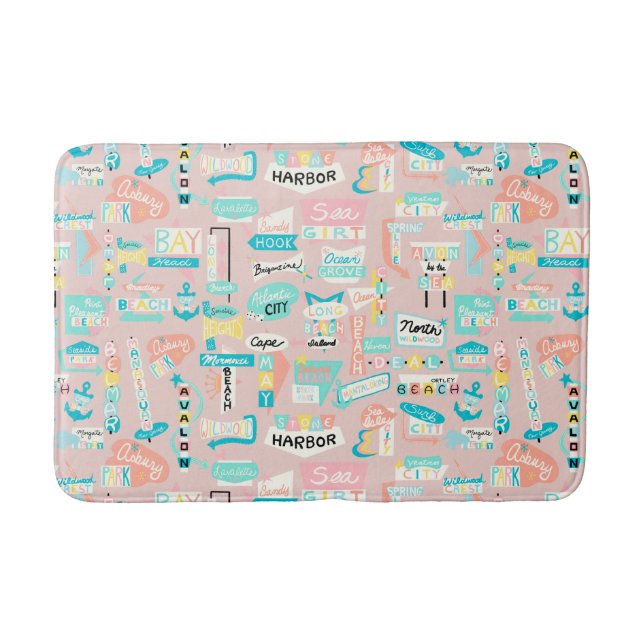 Ner Shore NJ Beach Thmet Badrumsmatta (Framsidan)