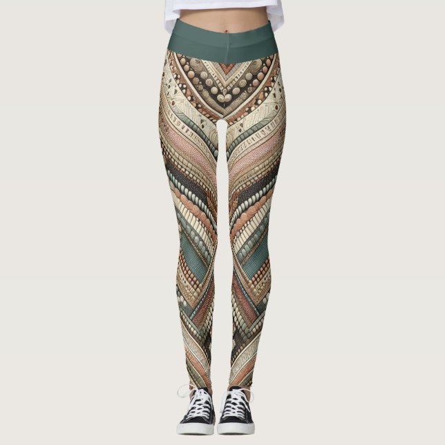 Ner till Earth II Leggings (Framsida)