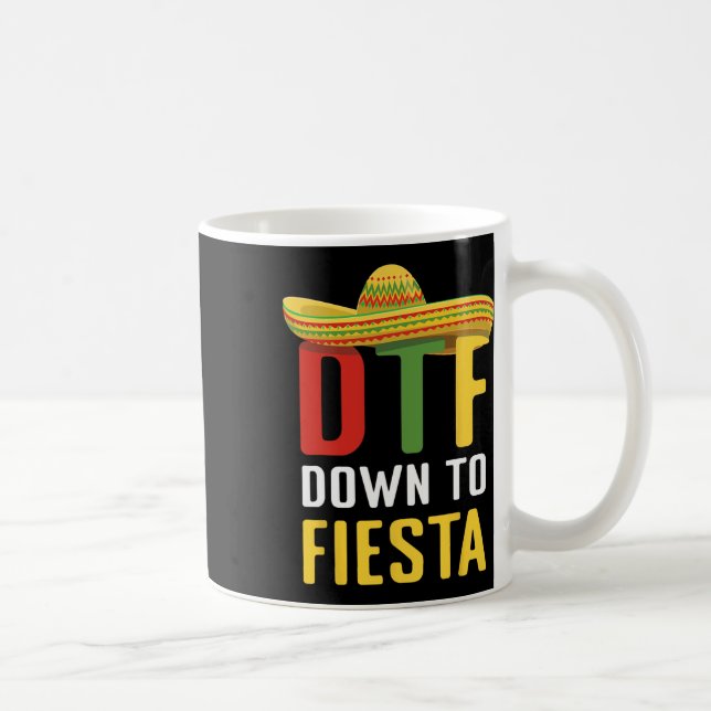 Ner till Fiesta Mexikanska Mexiko Cinco De Mayo Dt Kaffemugg (Höger)
