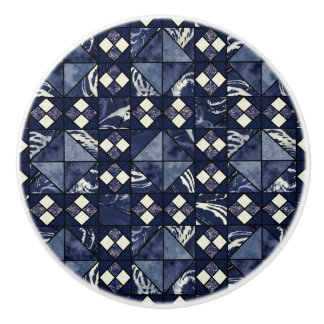 Ner vid havet (blå) knopp