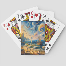 Ner vid havet: Ett surrealistiskt kustlandskap Casinokort