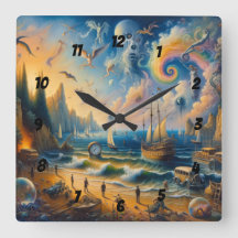 Ner vid havet: Ett surrealistiskt kustlandskap