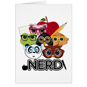 Nerd 3 hälsningskort