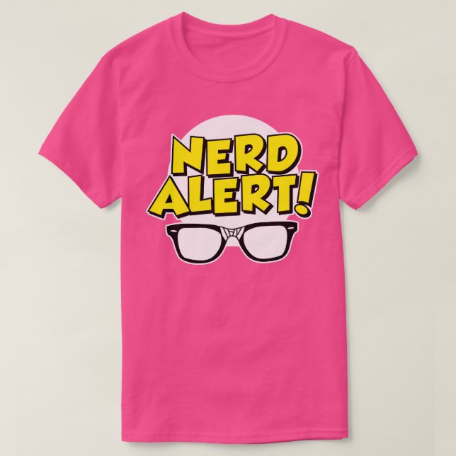 Nerd Alert T Shirt (Design framsida)