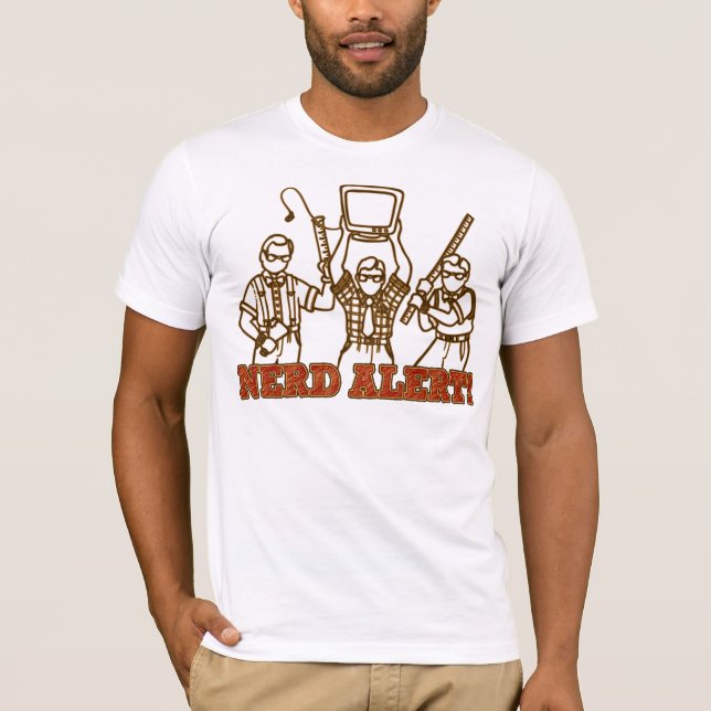 NERD ALERT!! (vapen) Tee Shirt (Framsida)