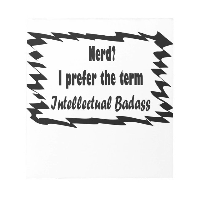 Nerd? Anteckningsblock (Framsida)