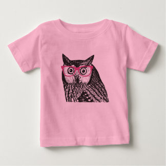 Nerd Bird Vintage Graphic Uggla Baby Creeper T-shirt