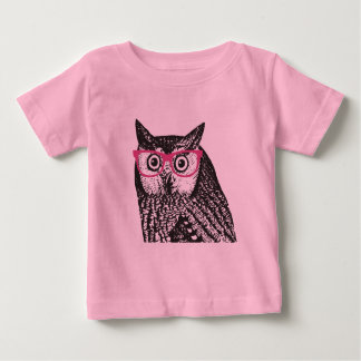 Nerd Bird Vintage Graphic Uggla Baby Creeper Tee