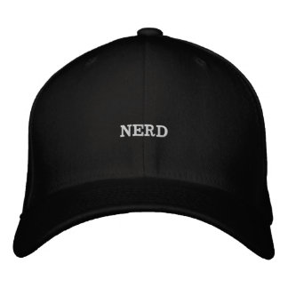 Nerd Embroized Baseball Hat Broderad Keps