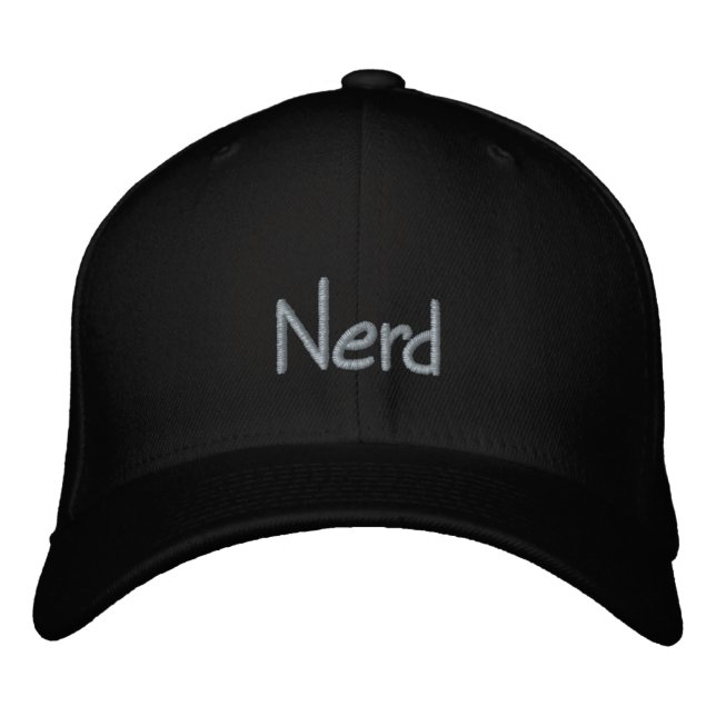 Nerd Embroized Cap Broderad Keps (Framsida)