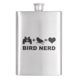 Nerd för fågel för Birderfågelskådare rolig Fickplunta