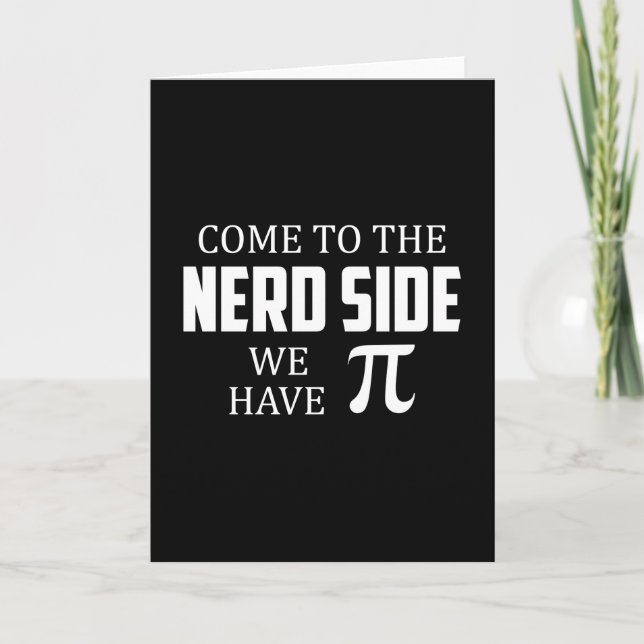 Nerd Geek Math Science Computer Funny Gift Idea Kort (Framsida)