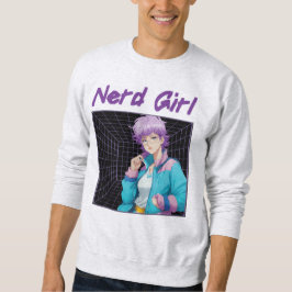 Nerd Girl  Lång Ärmad Tröja