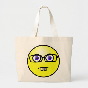 Nerd Gult Ansikte Tote Bag Jumbo Tygkasse