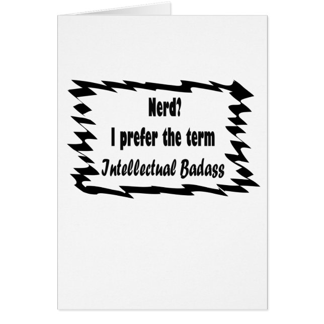 Nerd? Hälsningskort (Framsidan)