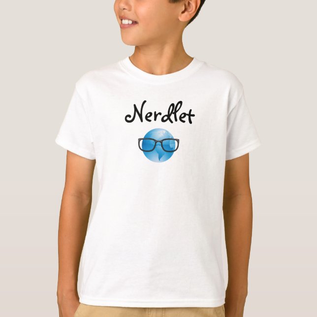 Nerd Herd Running Nerdlet T Shirt (Framsida)