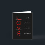 Nerd Humor | Math and Science Geek Kärlek Graph Helgkort<br><div class="desc">Nerds behöver också kärlek! En coola, geeky (mestadels korrekt) matteekvation humor-designad perfekt för alla vetenskapsgeek. Modern handskriven citattypgrafi med penselskript som innehåller ett handskript med avslappnad är ett underbart sätt att få en sausig roligt som är perfekt för en nervös tonåring, spelare eller vuxen. För andra färg eller matchande produkter,...</div>