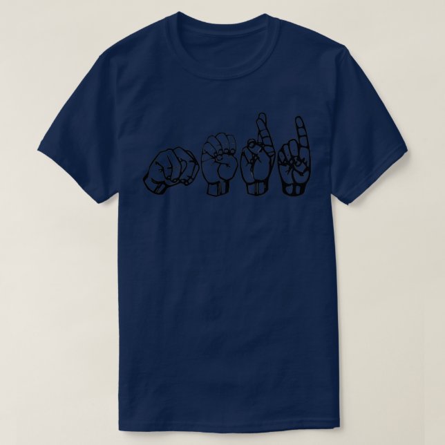 Nerd in ASL T Shirt (Design framsida)