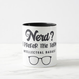 Nerd/intellektuell märkning mugg