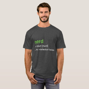 nerd - intellektuella badass t-shirt
