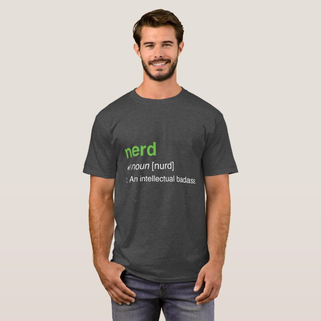 nerd - intellektuella badass tröja (Hel framsida)