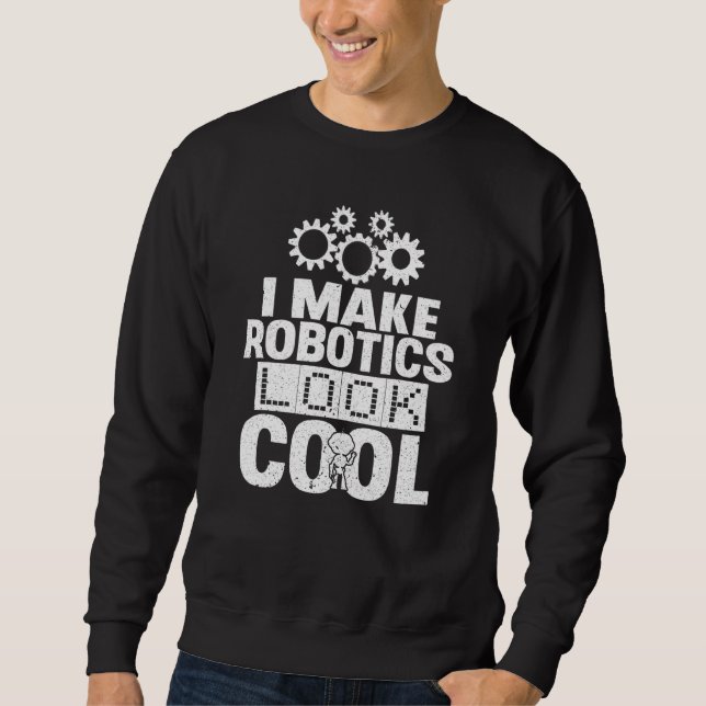 Nerd jag gör Robotics leta efter Coola Engineering Lång Ärmad Tröja (Framsida)