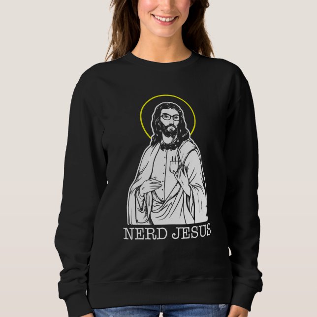 Nerd Jesus Geeks For Jesus Christ T Shirt (Framsida)