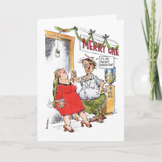 Nerd julkort helgkort (Framsida)