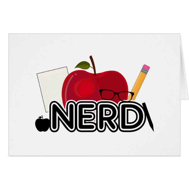 Nerd - Logotyp Hälsningskort (Framsidan Horizontal)