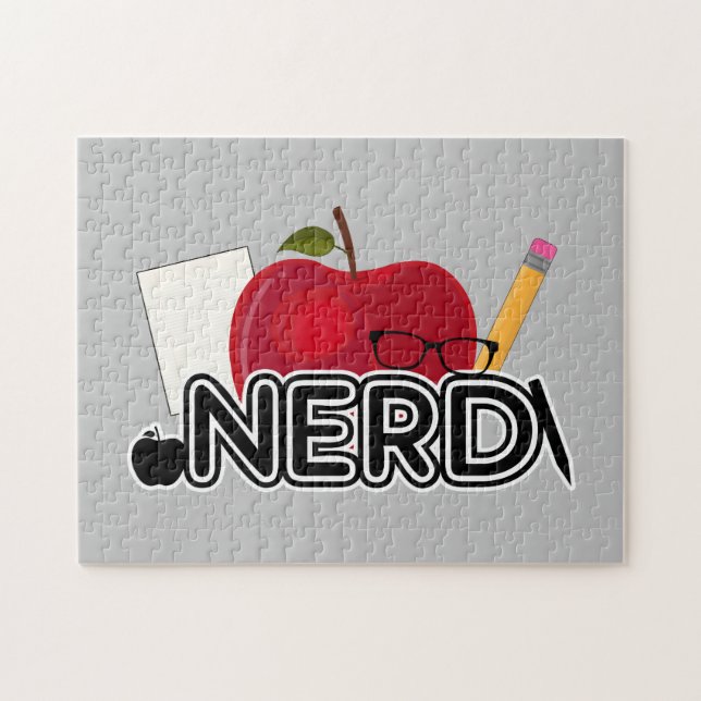 Nerd - Logotyp Pussel (Horisontell)